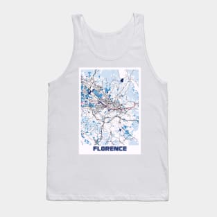 Florence - Italy MilkTea City Map Tank Top